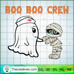 Boo Boo Crew Ghost Doctor Nu SVG Cut File for Cricut