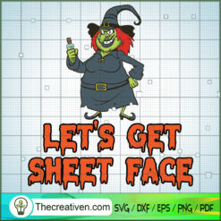 Halloween Witch Funny Lets G SVG Cut File for Cricut