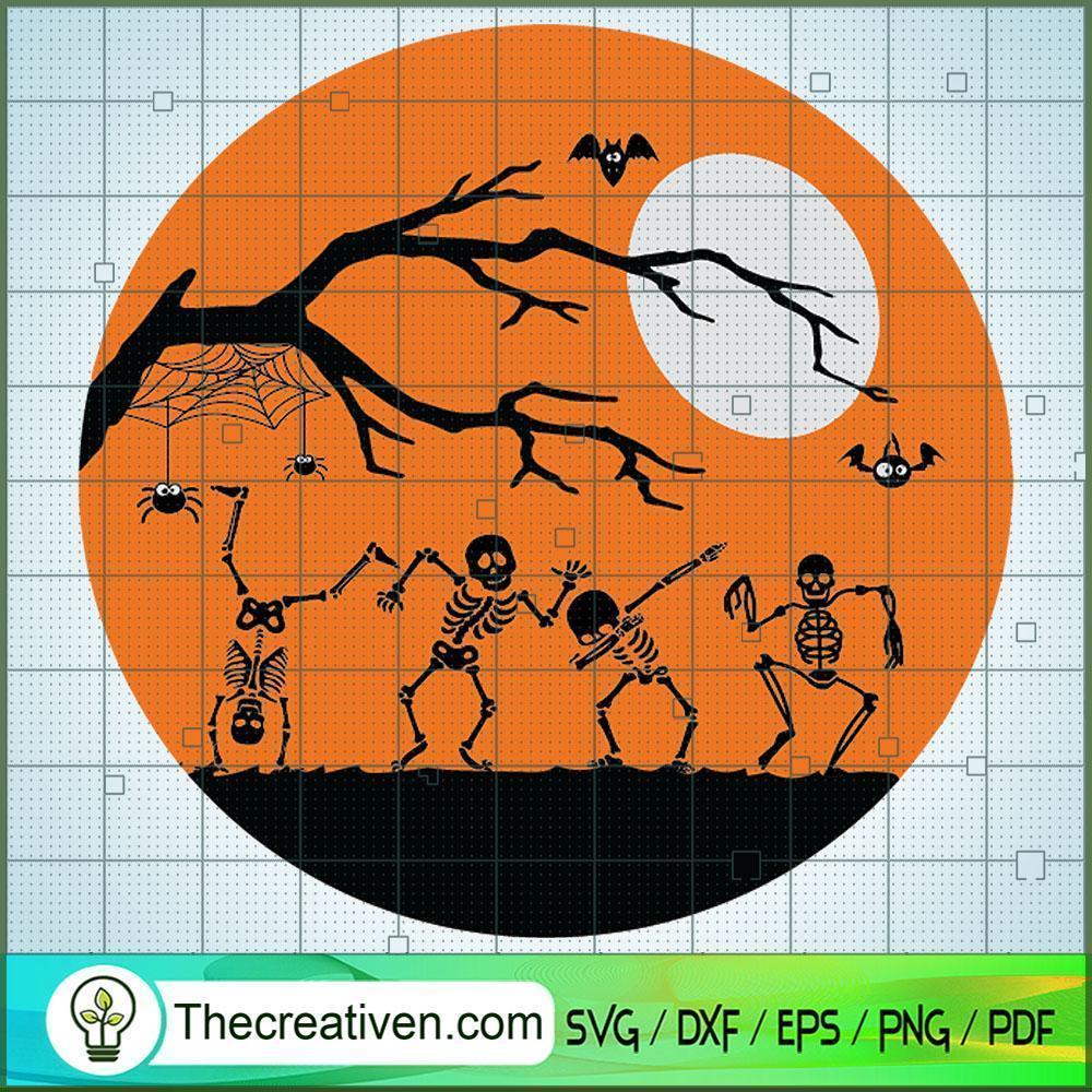 Halloween Dancing Skeletons SVG Cut File for Cricut 1 Halloween Dancing Skeletons SVG Cut File for Cricut