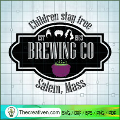 Halloween Brewing Co Salem Mass SVG Cut File for Cricut & Silhouette