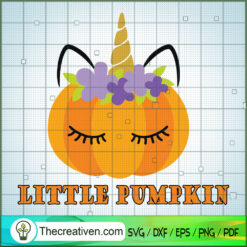 Halloween Baby Little Pumpki SVG Cut File for Cricut
