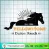 Yellowstone Black Horse Logo SVG, Yellowstone SVG, American Cowboy SVG