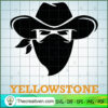 Cowboy Head Yellowstone SVG, Yellowstone SVG, American Cowboy SVG