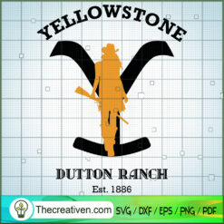 Beth Dutton And Big Logo Yel SVG Cut File for Cricut
