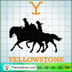 Cowboy Horse Yellowstone SVG, Yellowstone SVG, American Cowboy SVG