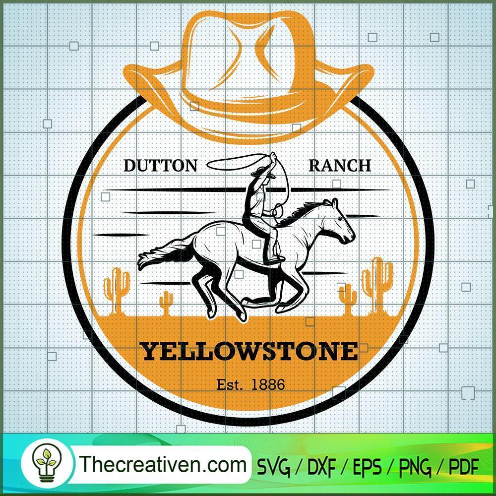 Dutton Ranch Circle Yellowstone SVG Cut File for Cricut & Silhouette 1 Dutton Ranch Circle Yellowstone SVG Cut File for Cricut & Silhouette