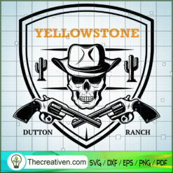 Skull Logo Yellowstone SVG, Yellowstone SVG, American Cowboy SVG