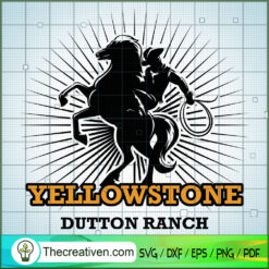 Yellowstone Cowboy Horse SVG, Yellowstone SVG, American Cowboy SVG