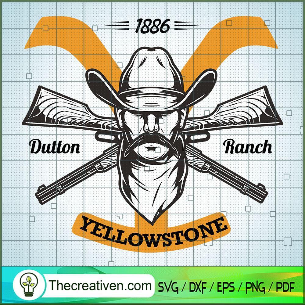 1886 Dutton Ranch Yellowstone SVG, Yellowstone SVG, American Cowboy SVG 1 7 copy 18