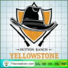 Dutton Ranch Yellowstone Logo Cowboy Hat SVG, Yellowstone SVG, American Cowboy SVG 3 2 copy 17