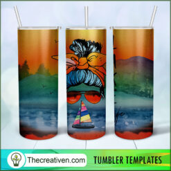 20oz Skinny Tumbler Lake Life Tumbler Wrap – Digital D Design 33198