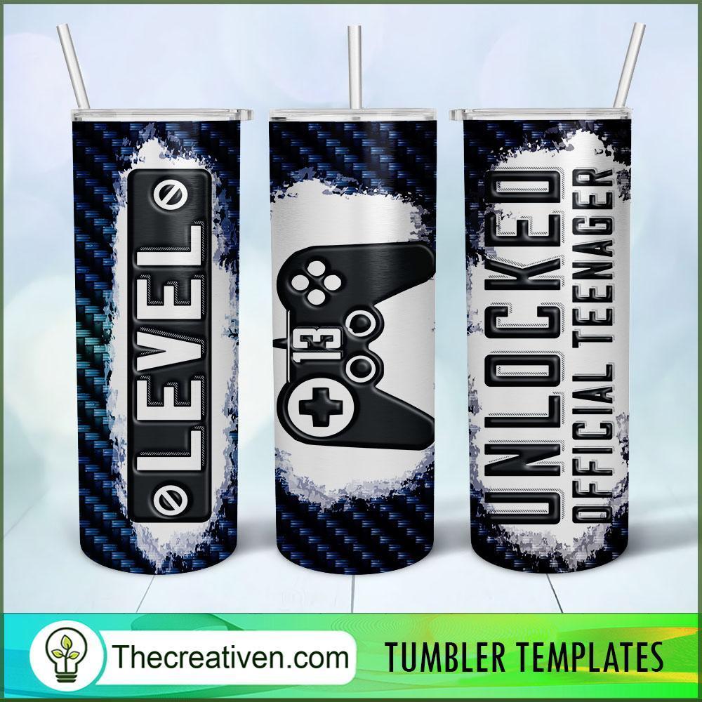 20oz Skinny Tumbler Level 13 Unlocked Tumbler Wrap – Digital Download 1 20oz Skinny Tumbler Level 13 Unlocked Tumbler Wrap – Digital Download
