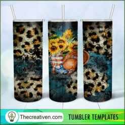 20oz Skinny Tumbler Leopard Co Tumbler Wrap Download