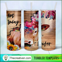 20oz Skinny Tumbler Cow Not To Tumbler Wrap Download