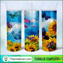 20oz Skinny Tumbler Butterflie Tumbler Wrap Download