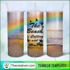 20oz Skinny Tumbler the Beach Tumbler Wrap Download