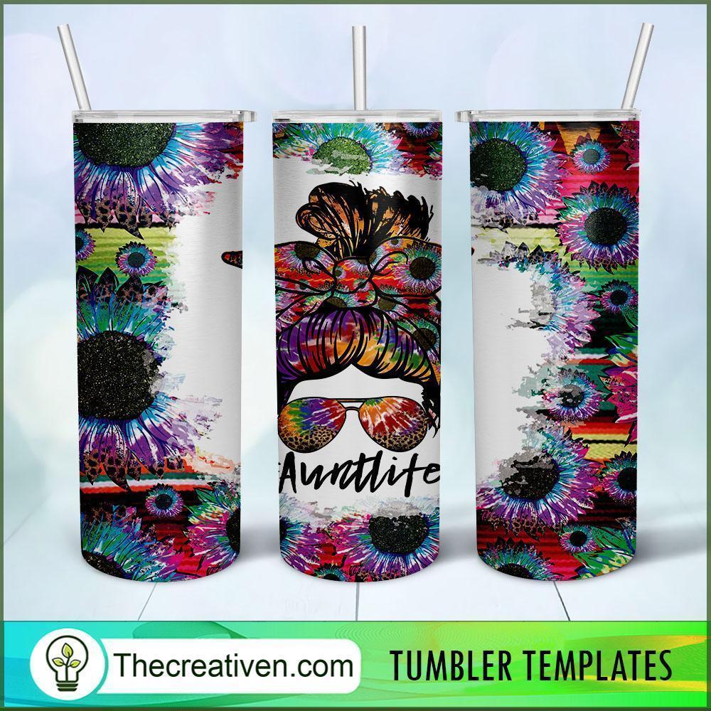 20oz Skinny Tumbler Auntlife Sunflower Tumbler Wrap – Digital Download 1 20oz Skinny Tumbler Auntlife Sunflower Tumbler Wrap – Digital Download