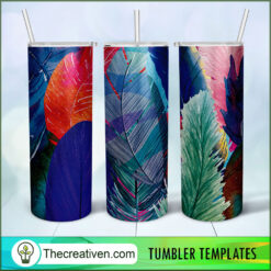 20oz Skinny Tumbler Feathers S Tumbler Wrap Download