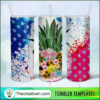20oz Skinny Tumbler Floral Pineapple Tumbler Wrap – Digital Download 5 89 copy 2