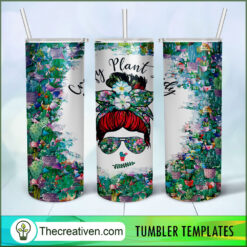 20oz Skinny Tumbler Crazy Plant Lady Tumbler Wrap – Digital Download