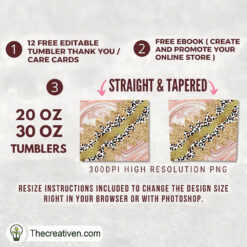 Alternative view of 20oz Skinny Leopard Alcohol In Tumbler Wrap Download