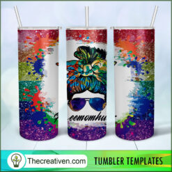 20oz Skinny Tumbler Free Mom Hugs Tumbler Wrap – Digital Download