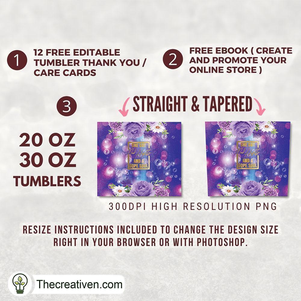 20oz Skinny Tumbler She Got Mad Hustle Tumbler Wrap – Digital Download 2 20oz Skinny Tumbler She Got Mad Hustle Tumbler Wrap – Digital Download - Image 2