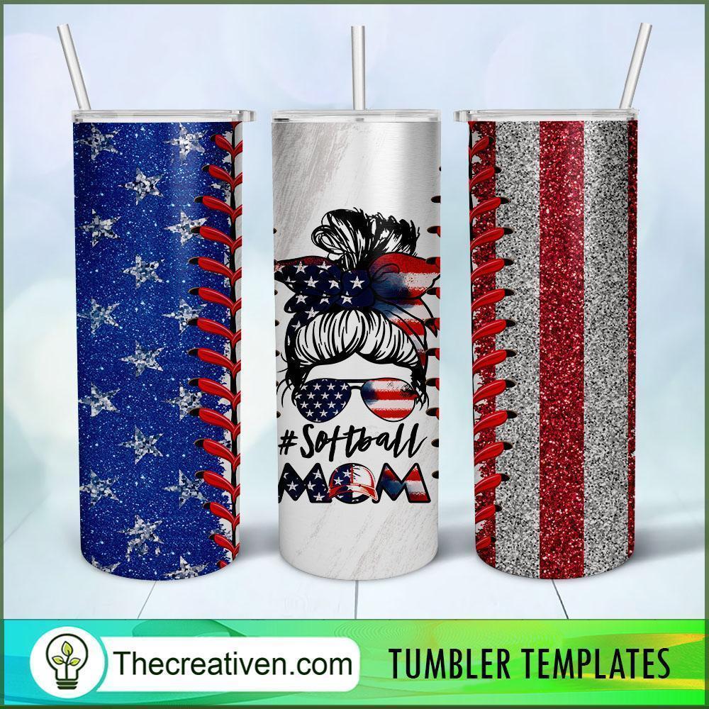 20oz Skinny Tumbler Softball Flag Tumbler Wrap – Digital Download 1 20oz Skinny Tumbler Softball Flag Tumbler Wrap – Digital Download
