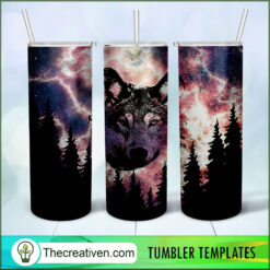 20oz Skinny Wolf Tumbler Tumbler Wrap – Digital Downlo Design 32903