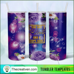 20oz Skinny Tumbler She Got Mad Hustle Tumbler Wrap – Digital Download