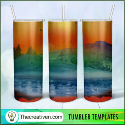 20oz Skinny Tumbler Lake Life Tumbler Wrap – Digital D Design 32879