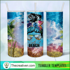 Summer Vibes Life Tumblers 20oz Tumbler Wrap – Digital Download