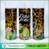 20oz Skinny Tumbler Cactus Leopard Tumbler Wrap – Digital Download