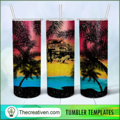 20oz Skinny Tumbler Summer Jeep Tumbler Wrap – Digital Download