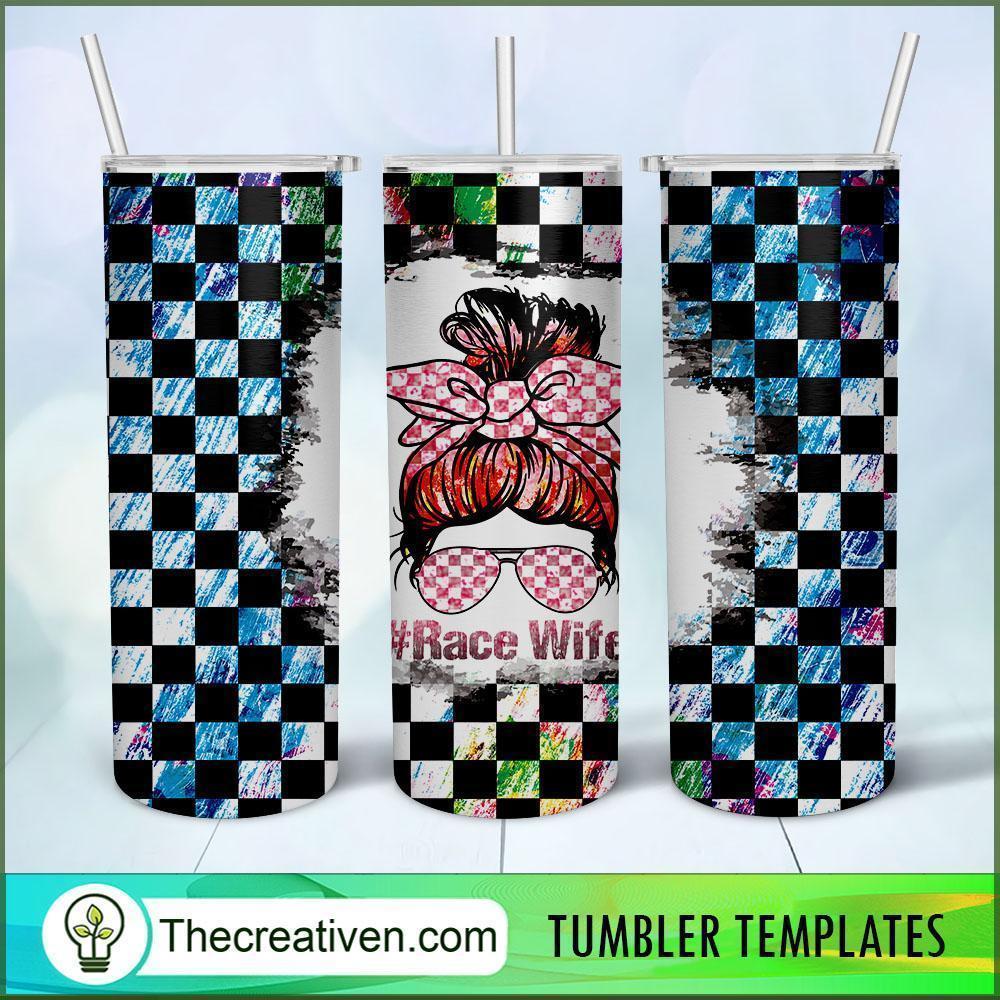 Race Wife Life 20oz Skinny Tumbler Tumbler Wrap – Digital Download 1 Race Wife Life 20oz Skinny Tumbler Tumbler Wrap – Digital Download