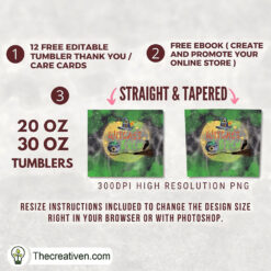 Alternative view of 20oz Skinny Tumbler Witches Br Tumbler Wrap Download