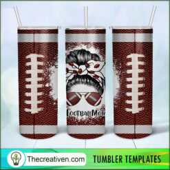 Tumbler Football Mom Life Tumbler Tumbler Wrap – Digital Download