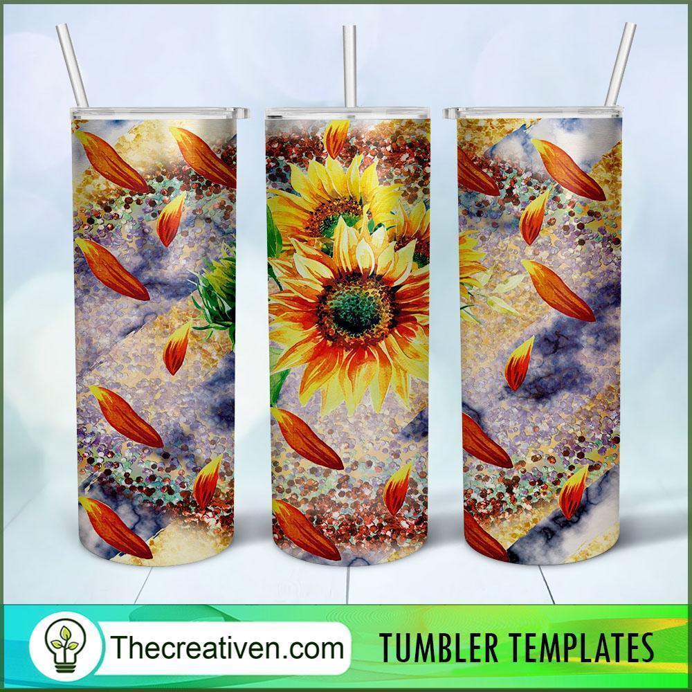 20oz Skinny Tumbler Marble Sunflower Tumbler Wrap – Digital Download 1 20oz Skinny Tumbler Marble Sunflower Tumbler Wrap – Digital Download