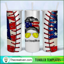 Softball Mom Tumbler Sublimati Tumbler Wrap Download