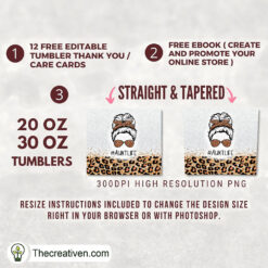 Alternative view of Skinny Tumbler Sublimation Aunt Life Tumbler Wrap – Digital Download