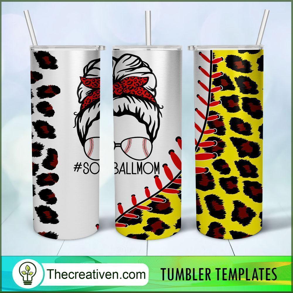 Skinny Tumbler Design Softball Mom Tumbler Wrap – Digital Download 1 Skinny Tumbler Design Softball Mom Tumbler Wrap – Digital Download