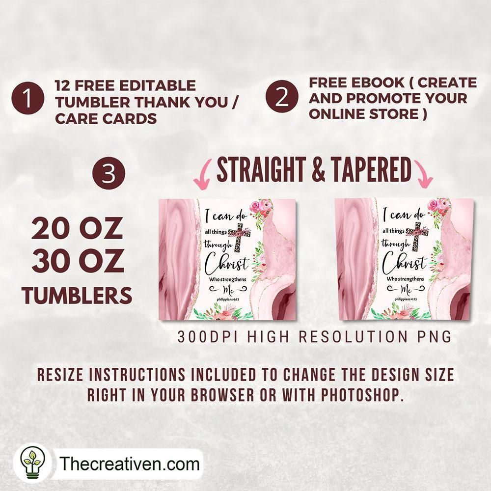 Skinny Tumbler Christian Bible Verse, 20oz Skinny Straight, Full Tumbler Wrap, PNG Digital File 2 19 copy 14