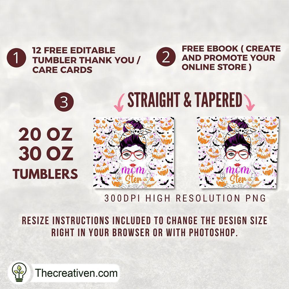 Skinny Tumbler Design Hallowee Tumbler Wrap Download 2 Skinny Tumbler Design Hallowee Tumbler Wrap Download - Image 2
