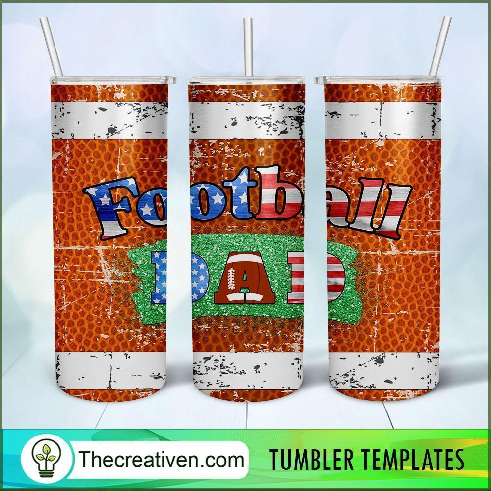 Football Dad 20oz Skinny Tumbler Tumbler Wrap – Digital Download 1 Football Dad 20oz Skinny Tumbler Tumbler Wrap – Digital Download