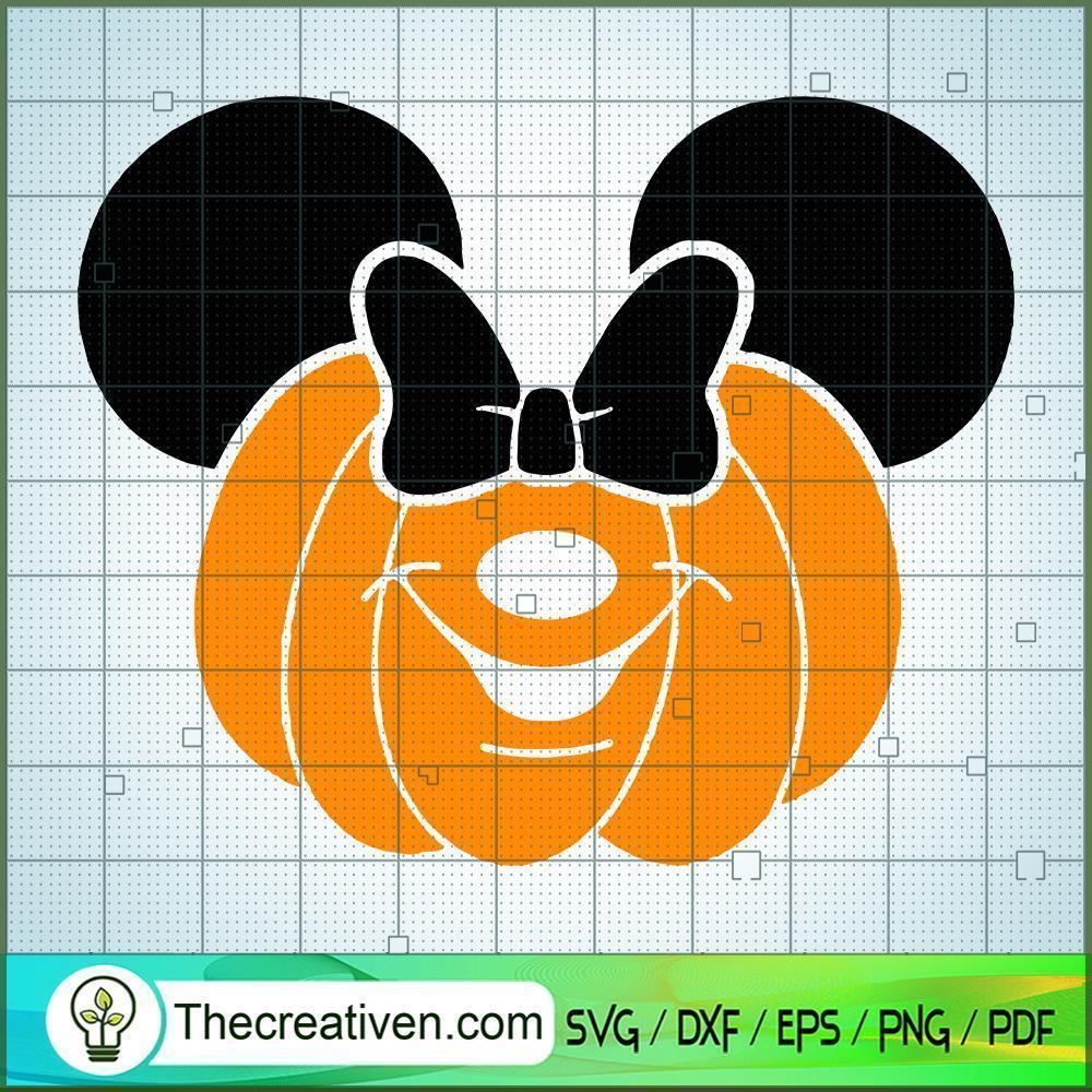 Minnie Pumpkin SVG Cut File for Cricut & Silhouette 1 Minnie Pumpkin SVG Cut File for Cricut & Silhouette