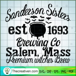 Sanderson Sister Brewing Co Salem SVG Cut File for Cricut & Silhouette