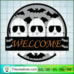 Welcome Boo Halloween SVG, Boo SVG, Halloween SVG