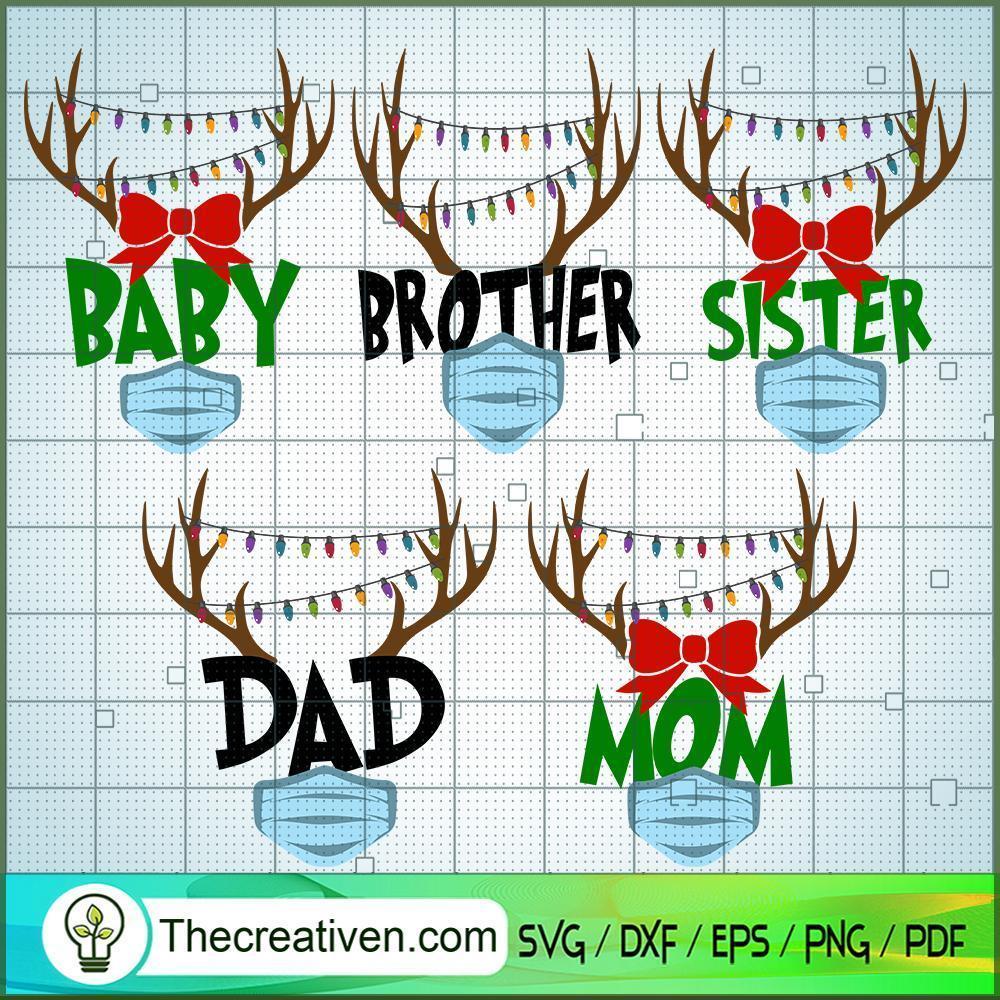 Christmas Reindeer Family Bundle SVG Cut File for Cricut & Silhouette 1 Christmas Reindeer Family Bundle SVG Cut File for Cricut & Silhouette
