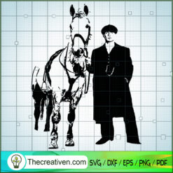 Thomas Shelby And White Horse SVG, Peaky Blinders SVG, Gangster SVG