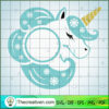 Blue Head Unicorn Free SVG Cut File for Cricut & Silhouette 3 2 copy 12